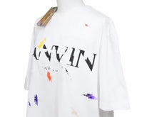 Load image into Gallery viewer, LANVIN ランバン GALLERY DEPT ギャラリーデプト ペンキ加工Tシャツ ホワイト マルチカラー 新品未使用 46292