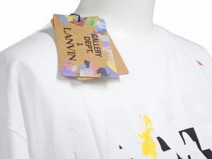 LANVIN ランバン GALLERY DEPT ギャラリーデプト ペンキ加工Tシャツ ホワイト マルチカラー 新品未使用 46292