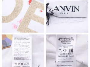 LANVIN ランバン GALLERY DEPT ギャラリーデプト ペンキ加工Tシャツ ホワイト マルチカラー 新品未使用 46292