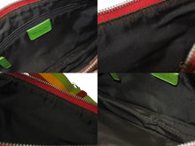 画像をギャラリービューアに読み込む, 極美品 Christian Dior クリスチャンディオール ショルダーバッグ トロッター ラスタカラー レザー キャンバス シルバー金具 中古 4b004833