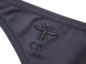 Christian Dior クリスチャンディオール ビキニ スイムウェア 水着 上下セット ネイビー レディース 美品 40712