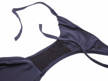 Load image into Gallery viewer, Christian Dior クリスチャンディオール ビキニ スイムウェア 水着 上下セット ネイビー レディース 美品 40712
