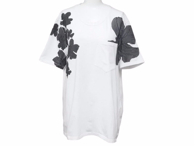 NeIL Barrett ニールバレット floral-printed t-shirt Tシャツ カットソー BJT514A-L566S 花柄 2019SS ホワイト M 中古 美品 41159