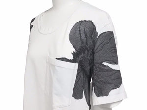 NeIL Barrett ニールバレット floral-printed t-shirt Tシャツ カットソー BJT514A-L566S 花柄 2019SS ホワイト M 中古 美品 41159