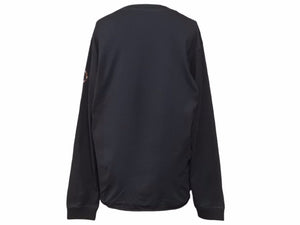 lucien pellat-finet ルシアンぺラフィネ 長袖Tシャツ プリント ラインストーン 1.p-f コットン ブラック サイズM 41164