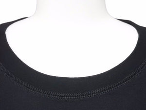 lucien pellat-finet ルシアンぺラフィネ 長袖Tシャツ プリント ラインストーン 1.p-f コットン ブラック サイズM 41164