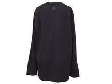 Load image into Gallery viewer, MONCLER モンクレール ロングTシャツ MAGLIA GIROCOLLO E20918003250 8390T コットン ブラック ブルー サイズL 美品 41165