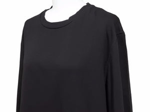 MONCLER モンクレール ロングTシャツ MAGLIA GIROCOLLO E20918003250 8390T コットン ブラック ブルー サイズL 美品 41165