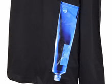 Load image into Gallery viewer, MONCLER モンクレール ロングTシャツ MAGLIA GIROCOLLO E20918003250 8390T コットン ブラック ブルー サイズL 美品 41165