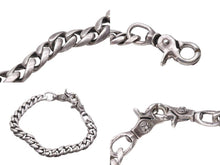 Load image into Gallery viewer, CHROME HEARTS クロムハーツ ダブルクリップチェーン シルバー クラシック ウォレットチェーン silver925 中古 41308