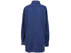Kiton キトン 長袖シャツ ワイシャツ UMCNERH07018 コットン ネイビー サイズL(42) 美品 中古 41395