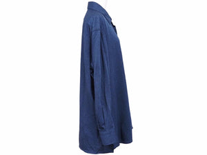 Kiton キトン 長袖シャツ ワイシャツ UMCNERH07018 コットン ネイビー サイズL(42) 美品 中古 41395