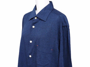 Kiton キトン 長袖シャツ ワイシャツ UMCNERH07018 コットン ネイビー サイズL(42) 美品 中古 41395