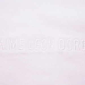 AIME LEON DORE エメレオンドレ 半袖Tシャツ ロゴ刺繍Tシャツ カットソー コットン ホワイト サイズS 美品 中古 41396
