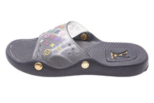 Load image into Gallery viewer, LOUIS VUITTON ルイ・ヴィトン ビーチサンダル ラバー モノグラム マルチカラー ブラック ゴールド金具 美品 中古 17386