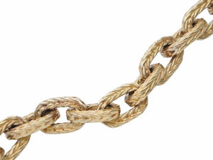 HERMES エルメスエルメス ヴァンドーム MM ブレスレット 16コマ ヴェルメイユ加工 ゴールド ヴィンテージ シェーヌダンクル 美品 中古 42064