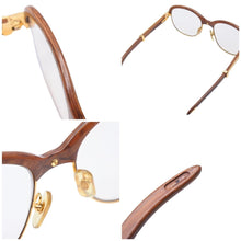 Load image into Gallery viewer, 名作 CARTIER カルティエ サングラス メガネ マルメゾン ウッドテンプル 135B 56□19 アイウェア ヴィンテージ 美品 42118