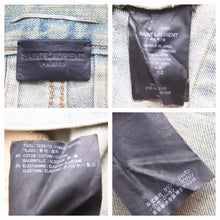 画像をギャラリービューアに読み込む, SAINT LAURENT サンローラン デニムパンツ ダメージパンツ ボトム コットンエラステン ブルー サイズ28 美品 中古 60559 