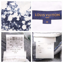 Load image into Gallery viewer, Louis Vuitton ルイヴィトン デニムパンツ ポピードロシー 19SS コットン 牛革 ブルー ホワイト サイズ28 美品 中古 42337