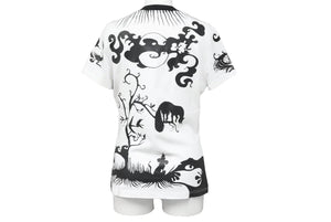 John Galliano ジョンガリアーノ Tシャツ アニマルプリント 2H12059633 ホワイト ブラック レッド サイズM 美品 中古 42485