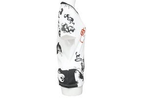 John Galliano ジョンガリアーノ Tシャツ アニマルプリント 2H12059633 ホワイト ブラック レッド サイズM 美品 中古 42485