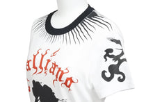Load image into Gallery viewer, John Galliano ジョンガリアーノ Tシャツ アニマルプリント 2H12059633 ホワイト ブラック レッド サイズM 美品 中古 42485