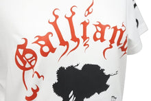 Load image into Gallery viewer, John Galliano ジョンガリアーノ Tシャツ アニマルプリント 2H12059633 ホワイト ブラック レッド サイズM 美品 中古 42485