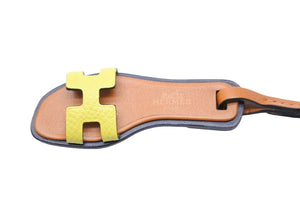 HERMES エルメス ORAN NANO CHARM オラン ナノ チャーム サンダル ヴォーエプソン バトラー ヴァッシュハンター 美品 中古 42952