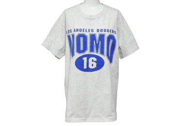 LOS ANGELES ロサンゼルス DODGERS ドジャース HIDEO NOMO 野茂英雄 Tシャツ コットン グレー シングルステッチ 美品 中古 43407