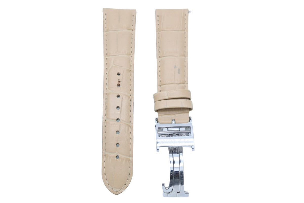 Jacob&co ジェイコブ CASSIS カシス 5タイムゾーン 47mm レザーベルト 替えベルト ジェニュインレザー ベージュ 良品 中古 43759