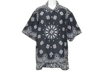 Load image into Gallery viewer, 極美品 Supreme シュプリーム 21SS Bandana Silk S/S Shirt 半袖シャツ トップス ブラック ホワイト シルク サイズM 中古 43769