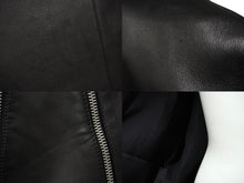 Load image into Gallery viewer, MARTIN MARGIELA マルタンマルジェラ ライダースジャケット 八の字型ジップ S50AM0489 SY1460 ブラック 52 美品 中古 43907