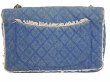 Load image into Gallery viewer, CHANEL シャネル デカマトラッセ シングルフラップ デニム チェーンショルダー フリンジ 2番台 ヴィンテージ 美品 中古 44196