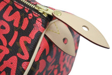Load image into Gallery viewer, LOUIS VUITTON ルイヴィトン モノグラム グラフィティ スピーディ30 ハンドバッグ M93704 ピンク PVC ヌメ革 中古 44322