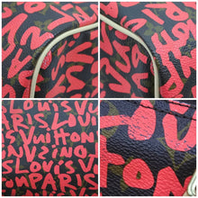 Load image into Gallery viewer, LOUIS VUITTON ルイヴィトン モノグラム グラフィティ スピーディ30 ハンドバッグ M93704 ピンク PVC ヌメ革 中古 44322