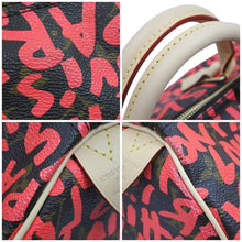 Load image into Gallery viewer, LOUIS VUITTON ルイヴィトン モノグラム グラフィティ スピーディ30 ハンドバッグ M93704 ピンク PVC ヌメ革 中古 44322
