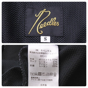 極美品 Needles ニードルス S.L.SEAM ポケット パンツ トラックパンツ ジャージ ボトムス ブラック HM243 サイズS 中古 44437