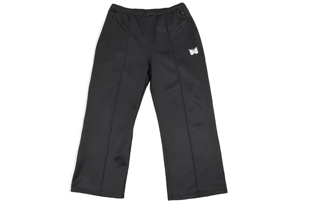 極美品 Needles ニードルス S.L.SEAM ポケット パンツ トラックパンツ ジャージ ボトムス ブラック HM243 サイズS 中古 44437