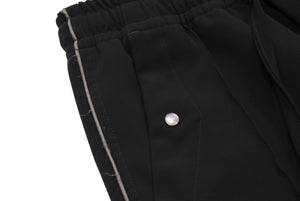 Needles ニードルス トラックパンツ ラインパンツ ジャージ フレア パピヨン LQ163 ピンクライン グレー XS 美品 中古 4b007596