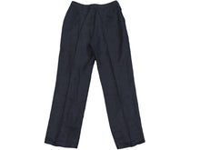 Load image into Gallery viewer, HERMES エルメス スラックスパンツ ボトムス スーツパンツ マルジェラ期 リネン ネイビー フランス製 サイズ38 美品 中古 44799