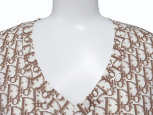 Christian Dior クリスチャンディオール Vネック半袖Tシャツ 5E16155951 サイズ40 トロッター ガリアーノ期 美品 中古 4b004576
