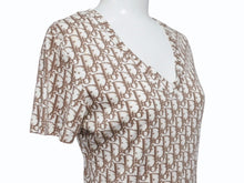 Load image into Gallery viewer, Christian Dior クリスチャンディオール Vネック半袖Tシャツ 5E16155951 サイズ40 トロッター ガリアーノ期 美品 中古 4b004576