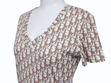 Load image into Gallery viewer, Christian Dior クリスチャンディオール Vネック半袖Tシャツ 5E16155951 サイズ40 トロッター ガリアーノ期 美品 中古 4b004576