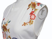 Load image into Gallery viewer, Christian Dior クリスチャンディオール タンクトップ ノースリーブ 2P12155001 サイズ38 ホワイト フラワー ガリアーノ期 美品 中古 4b004577