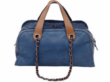 Load image into Gallery viewer, CHANEL シャネル インザミックス ココマーク 2WAYショルダーバッグ 14番台 ブルー ブラウン シルバー金具 良品 中古 45958