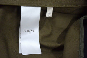 CELINE x Christian Marclay セリーヌ x クリスチャン マークレー WHOOOM パッチ ミリタリージャケット 36 美品 中古 4c074750