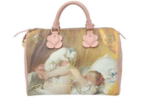 Load image into Gallery viewer, LOUIS VUITTON ルイ・ヴィトン スピーディ30 マスターズコレクション フラゴナール ハンドバッグ ピンク M43307 美品 中古 46038