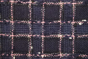 極美品 CHANEL ガールシャネル 15SS 21番台 ココマーク ショルダー レザー ツイード ネイビー ピンク マルチ 46102