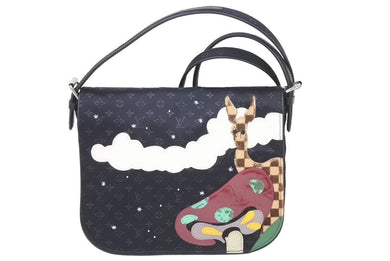 極美品 LOUIS VUITTON ルイ・ヴィトン ハンドバッグ ブラック モノグラムサテン ミュゼット 新品同様 M92273 中古 46213