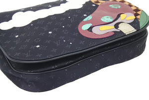 極美品 LOUIS VUITTON ルイ・ヴィトン ハンドバッグ ブラック モノグラムサテン ミュゼット 新品同様 M92273 中古 46213